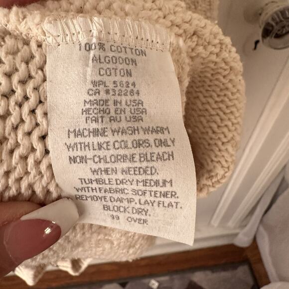 VTG Shenandoah Men’s Sweater 4XLT Chunky Knit Cream Embroidered Buck Hunting USA - Picture 10 of 12